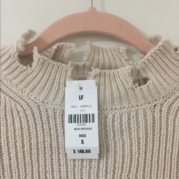 New! LF destroyed sweater NWT - Picture 3 of 3